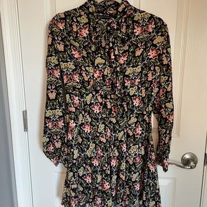 Zara Long Sleeve fall color mini dress